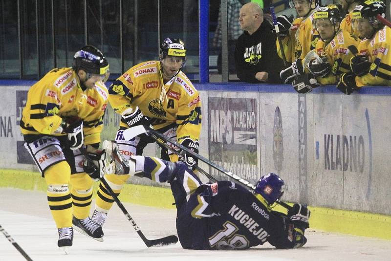 Rytíři s podporou loučícího se Jaromíra Jágra udolali Litvínov. Zlaté body. // Rytíři Kladno – HC Verva Litvínov 3:2, hráno 8. 1. 2013