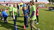 Páteční akce Atletika pro děti na slánském stadionu.