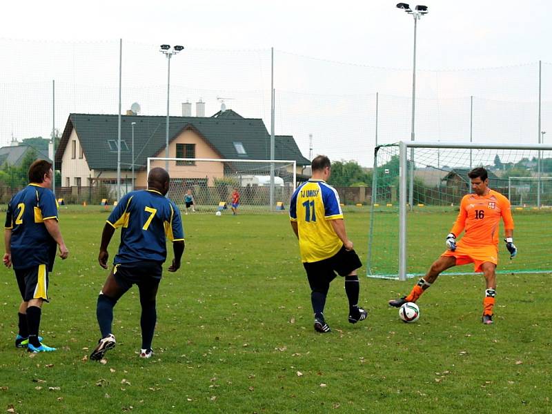 Den sportu a zábavy na fotbalovém hřišti v Unhošti.