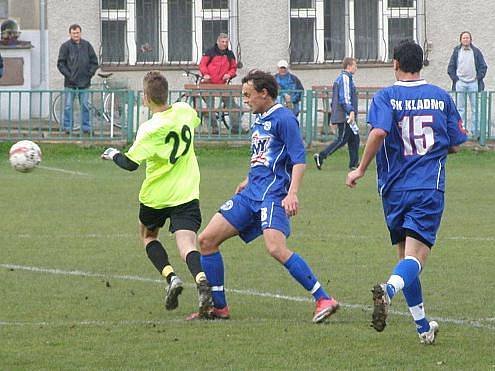 Kladno B - Přední Kopanina 2:3, Filip Trantina podkopl Santlera