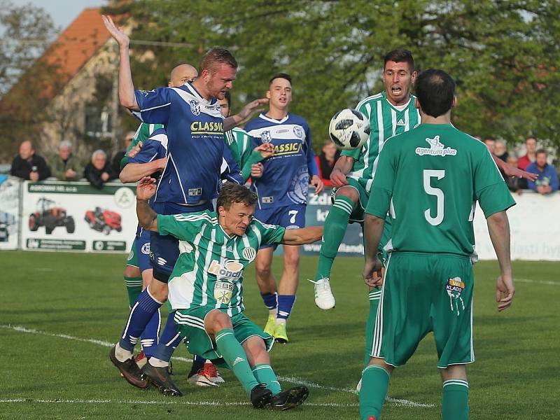 Sokol Hostouň - SK Kladno 2:0, Divize B, 28. 4. 2019