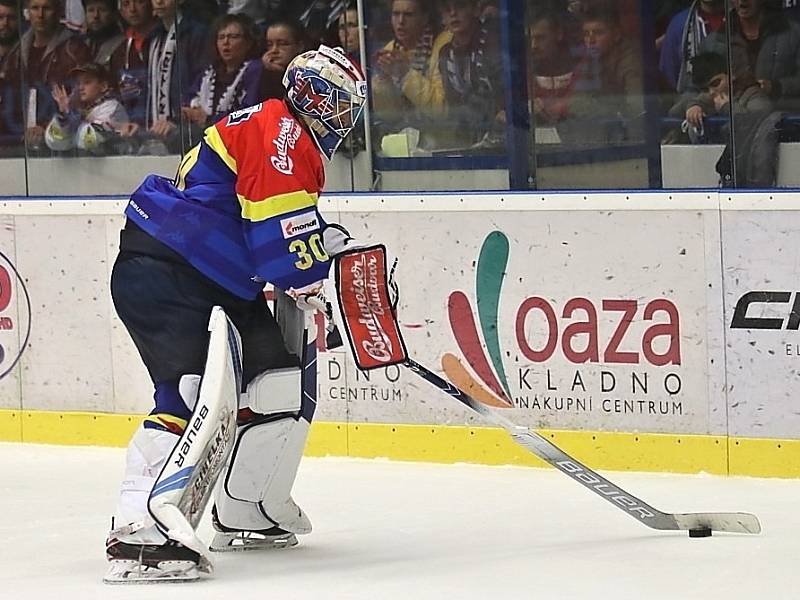 Kladno uspělo ve třetím barážovém duelu, porazilo 2:0 České Budějovice. Petr Kváča