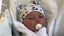 RONALD DEMOSTHENE, NOVÉ STRAŠECÍ. Narodil se 7. května 2019. Po porodu vážil 3,49 kg a měřil 50 cm. Rodiče jsou Klára Šímová a Ronald Demosthene. (porodnice Kladno)