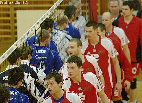 Český pohár mužů - semifinále Kladno / volejbal, utkání čzu Praha - Zlín 1:3, 29.12.2008