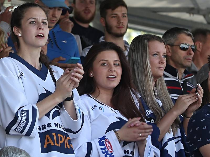 Alpiq Kladno – Kert Praha 0:2  , Kladno 18. 5. 2019, finále Extraligy hokejbalu 2018-9 , Kert vyhrál i třetí zápas a slaví titul.