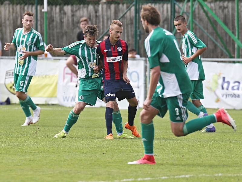 Sokol Hostouň - FK Baník Souš 7:2 (4:0), Divize B, 16. 6. 2018