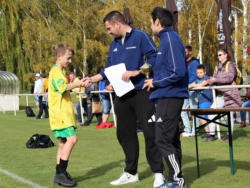 Meziokresní turnaj fotbalových výběrů U11 a U12 v Kladně-Švermově se zúčastnily týmy Kladno, Rakovník, Beroun a Mělník.