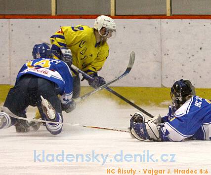 HC Řisuty - Vajgar Jindřichův Hradec 4:6, hráno 19.3.2009