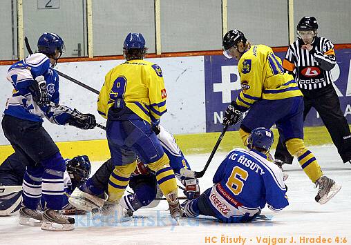 HC Řisuty - Vajgar Jindřichův Hradec 4:6, hráno 19.3.2009