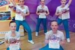 Dancers Kladno, 5. místo ve fitness pro dívky 8-10 let.