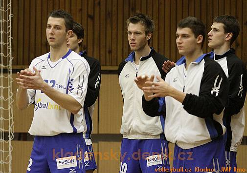 Kladno volleyball.cz -JMP Brno , Play-off čtvrtfinále, volejbalová Kooperativa extraliga mužů, 6.3.2009