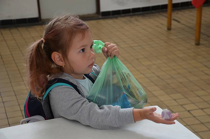 Z prvního ročníku amatérské burzy minerálů v Hornickém skanzenu Mayrau