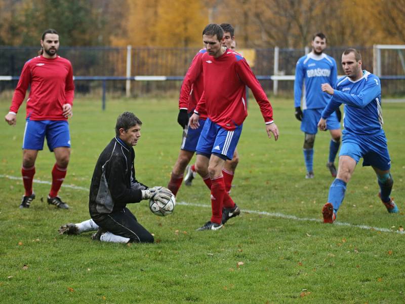 Čechie Velká Dobrá - Sokol Braškov 7:2, I.B třída skupina A, 19. 11. 2016