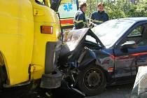 Dopravní nehoda se stala ve středu dopoledne u odbočky na Dříň.