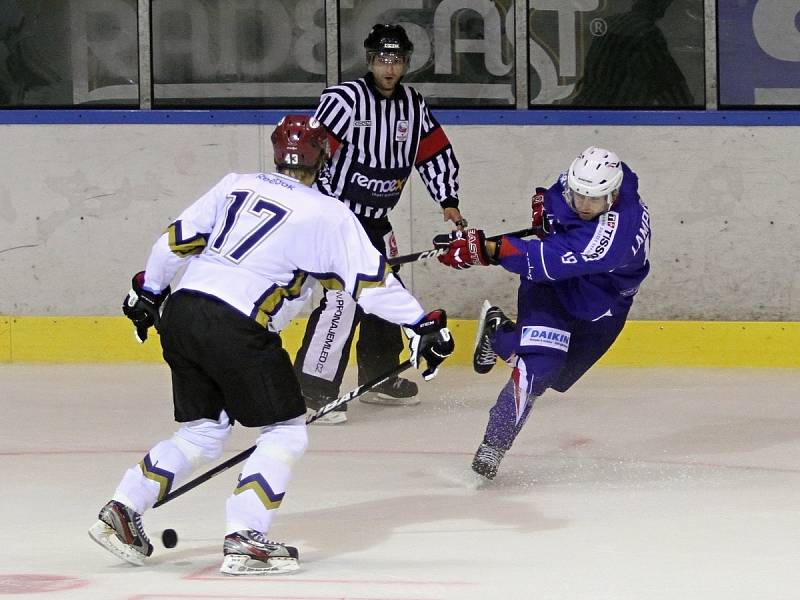 Rytíři Kladno - Výběr Francie 3:4 sn, přípravné utkání 9. 8. 2013