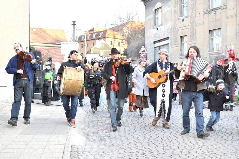 Velký masopust se konal v sobotu v Buštěhradu.