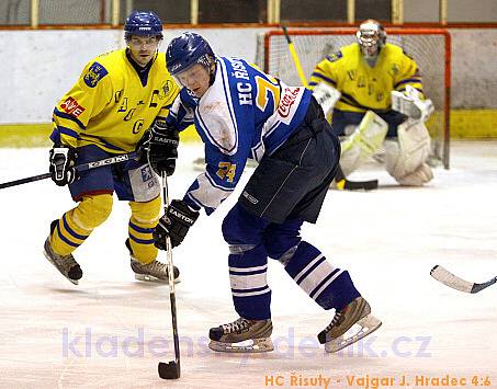 HC Řisuty - Vajgar Jindřichův Hradec 4:6, hráno 19.3.2009