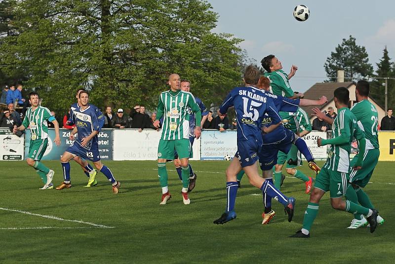 Sokol Hostouň - SK Kladno 2:0, Divize B, 28. 4. 2019