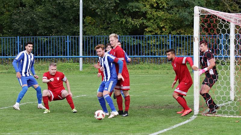 SK Baník Libušín - FC Čechie Velká Dobrá 3:1 (2:1), I.A tř., 16. 10. 2021