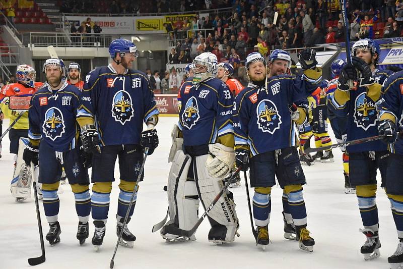 Kladno vyhrálo v Českých Budějovicích 4:2 a slaví návrat do extraligy.