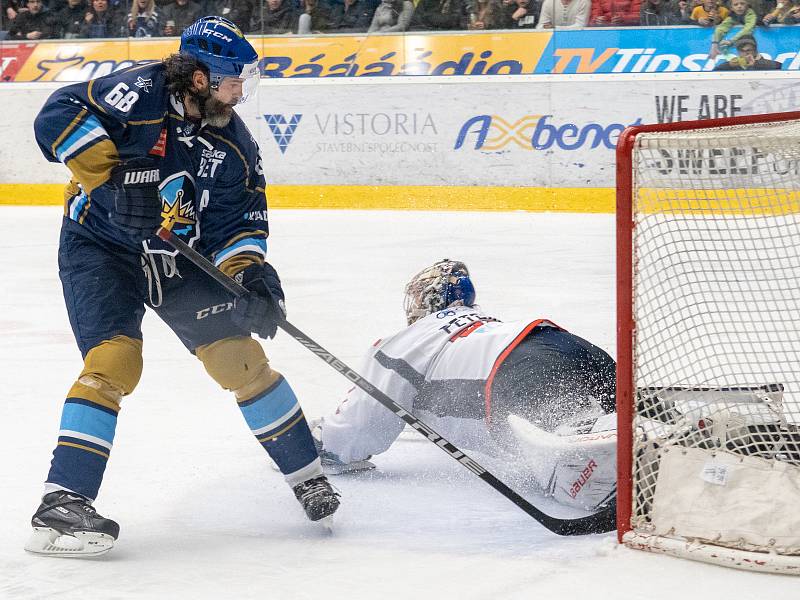 Kladno porazilo Piráty 2:1 dvěma góly z hokejky Jaromíra Jágra.