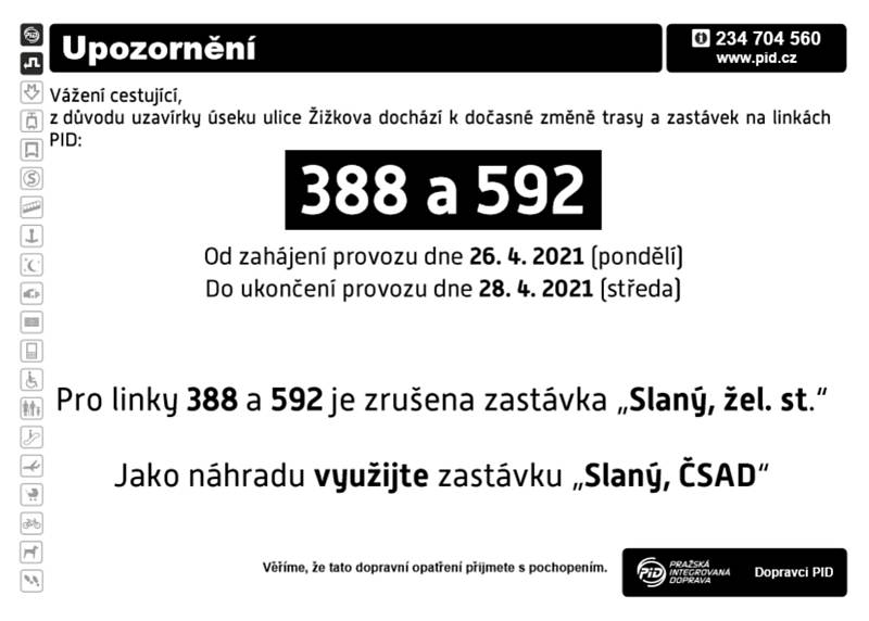 Řidiči pozor, Žižkovou ulicí u Sportky ve Slaném neprojedete! Uzávěra trvá do středy.