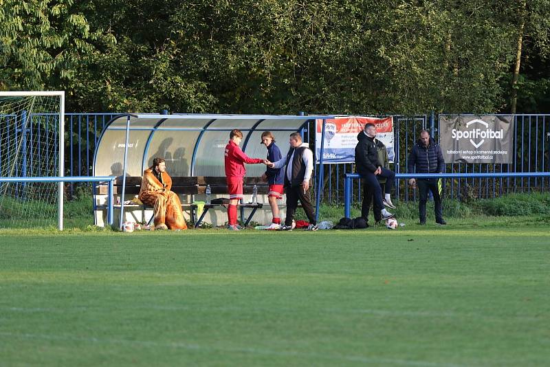 SK Baník Libušín - FC Čechie Velká Dobrá 3:1 (2:1), I.A tř., 16. 10. 2021