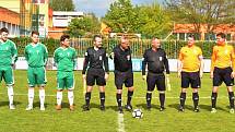 I. B třída: Slaný (v oranžovém) rozdrtilo doma Tatran Rakovník B 7:1.