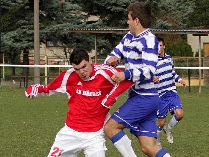 SK Hřebeč – Kralův Dvůr B 0:2 , utkání I.B tř.,hráno 2. 4. 2011