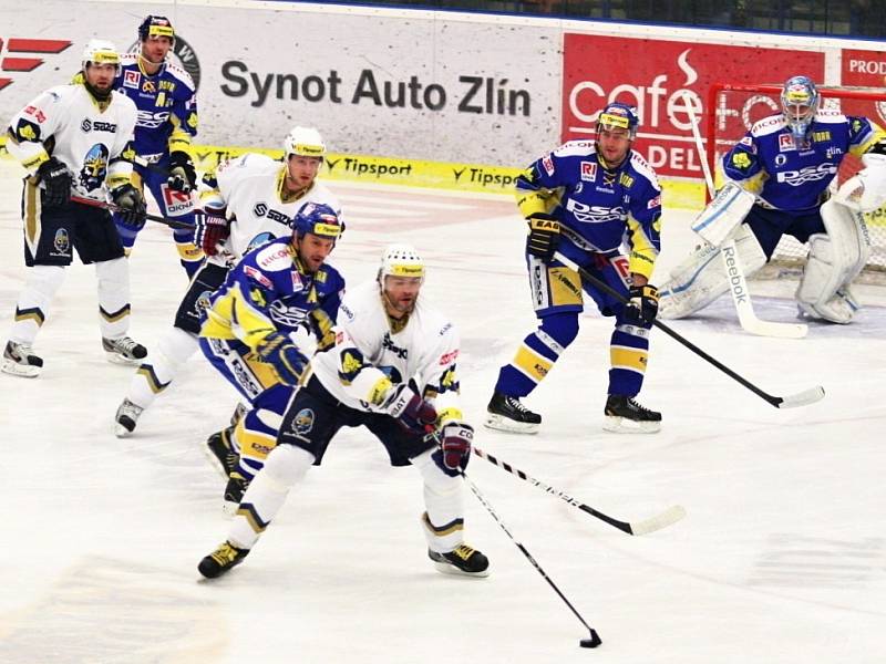 Zlín - Kladno, hosté se po zklamání s Třincem vzepjali. 