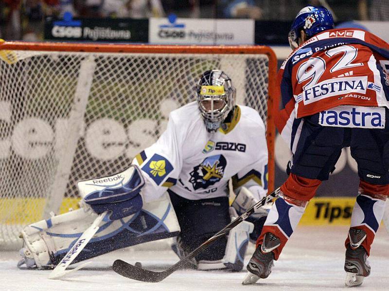 Pardubice - Kladno. Hrdina zápasu Lukáš Cikánek