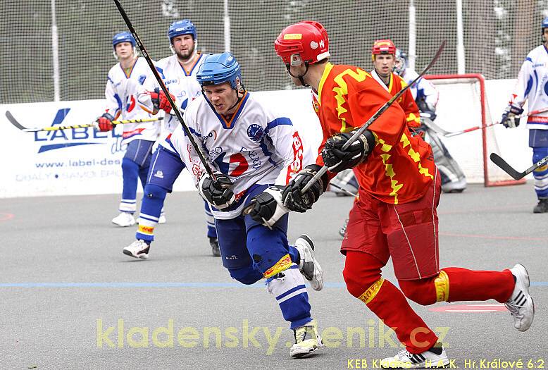 KEB Kladno - Hradec Králové 6:2 (2:0, 2:1, 2:1), 2. finále extraligy hokejbalu 2008/9, hráno10.5.2009