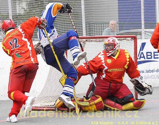 KEB Kladno - Hradec Králové 6:2 (2:0, 2:1, 2:1), 2. finále extraligy hokejbalu 2008/9, hráno10.5.2009