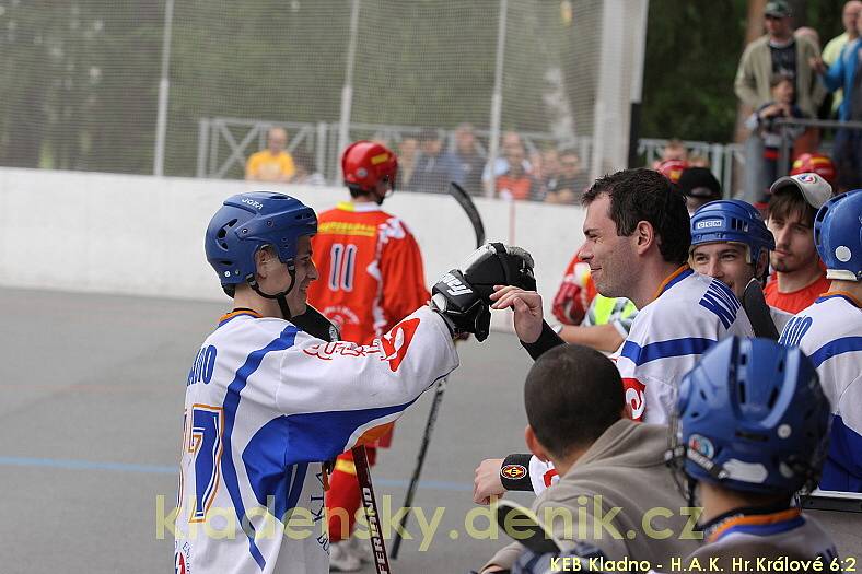 KEB Kladno - Hradec Králové 6:2 (2:0, 2:1, 2:1), 2. finále extraligy hokejbalu 2008/9, hráno10.5.2009