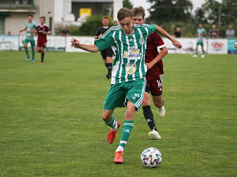 Sokol Hostouň - Sparta Praha U19 2:2, přátelské přípravné utkání 21.7. 2021