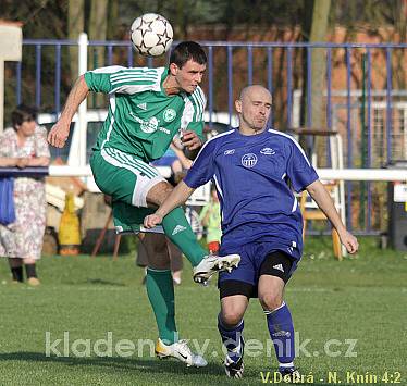 Velká Dobrá - Nový Knín 4:2 (4:1), I.A.tř. - 11.4.2009