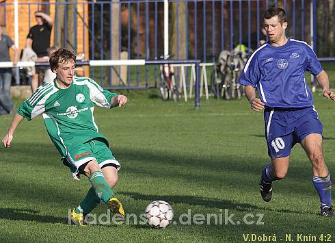 Velká Dobrá - Nový Knín 4:2 (4:1), I.A.tř. - 11.4.2009