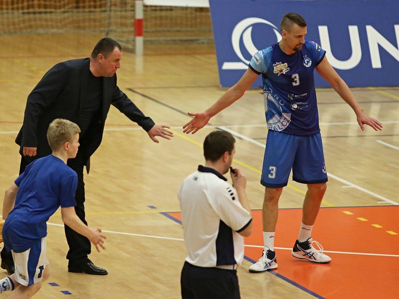 Kladno volejbal cz - Dukla Liberec 3:1, EL volejbalu, play off, semifinále, Kladno, 30. 3. 2017