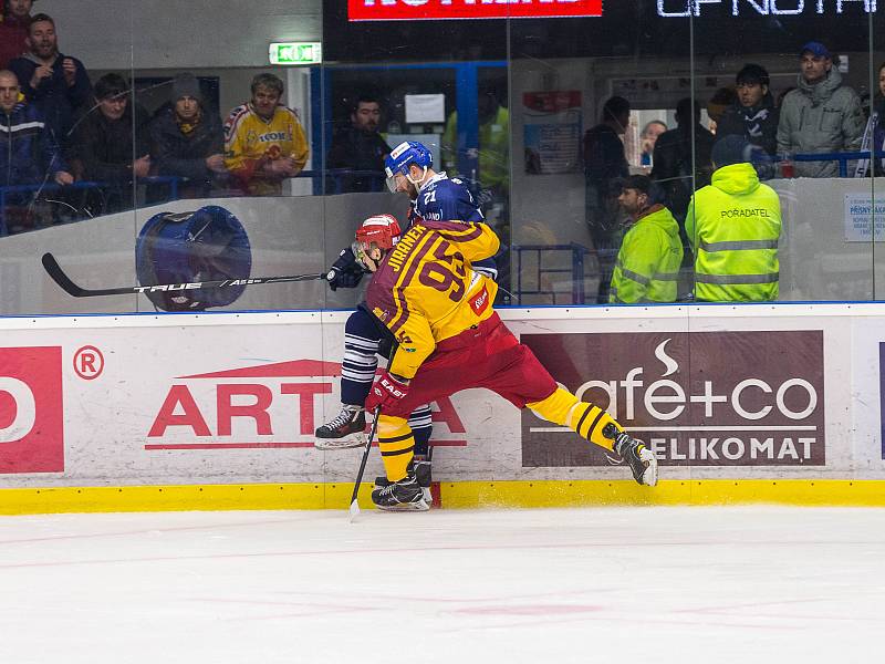 Kladno - Jihlava, čtvrtý zápas play off, hosté vítězí v prodloužení.