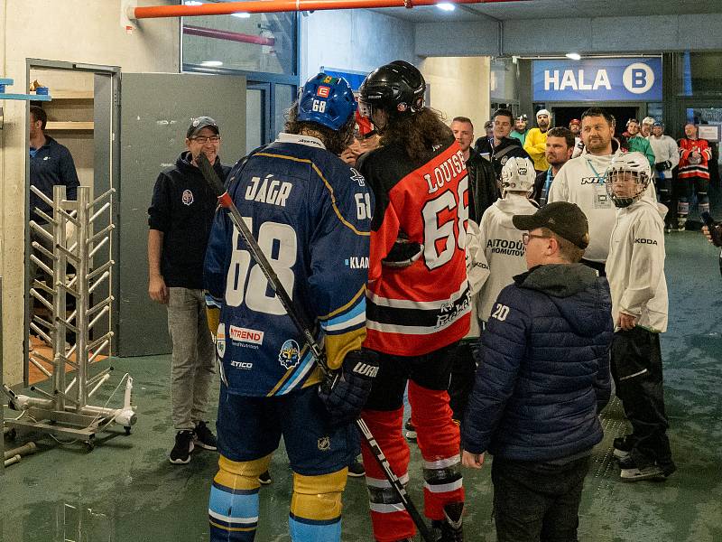 Kladno porazilo Piráty 2:1 dvěma góly z hokejky Jaromíra Jágra.