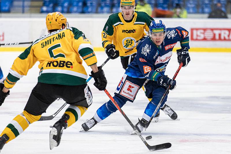 Chance liga, Kladno (v modrém) - Vsetín.