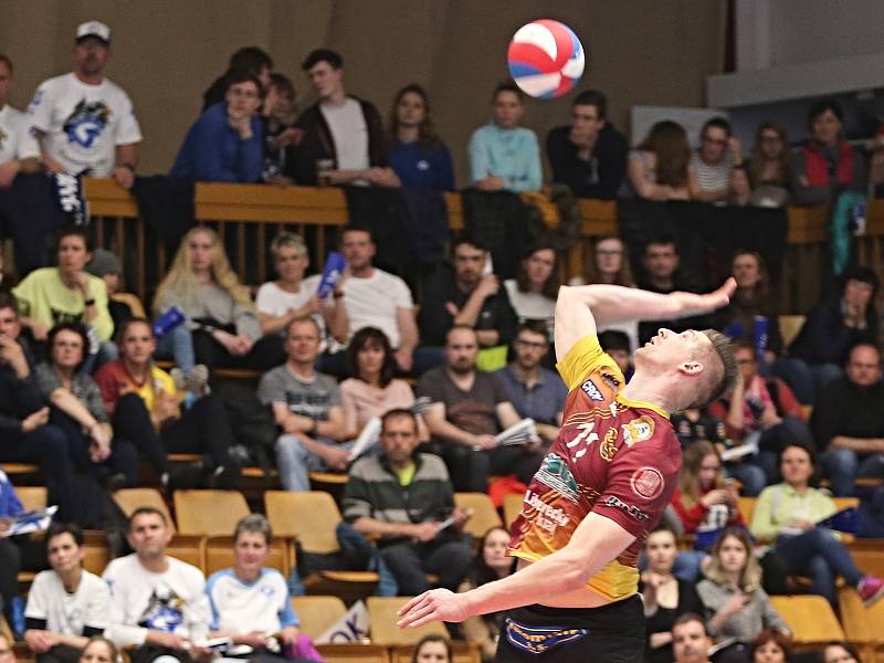 Kladno volejbal cz - Dukla Liberec 1:3, SF Extraligy volejbalu (konečný stav 1:3), Kladno, 12. 4. 2019