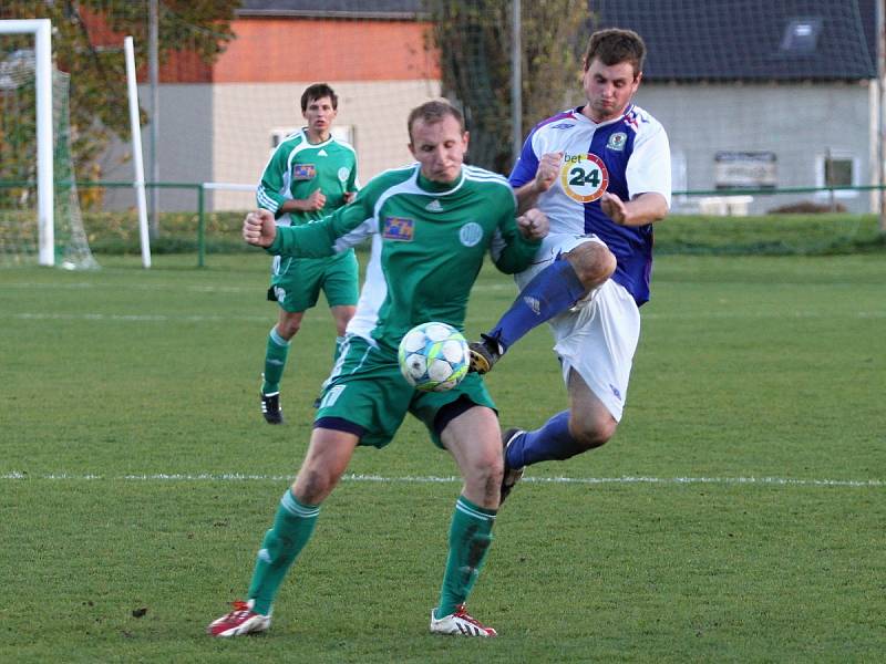 Sokol Hostouň - Slovan Velvary 1:2 ,I.A.tř., sk.A, hráno 27.10 .2013