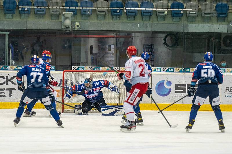 Hokejový zápas Rytířů z Kladna proti Třinci (26.1.2022)