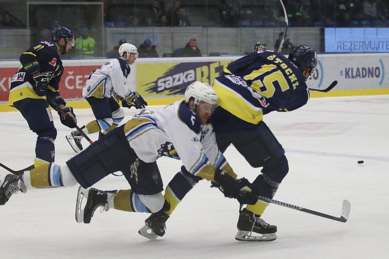 Hokejová Chance liga: Rytíři Kladno - HC Slovan Ústí nad Labem 3:2.