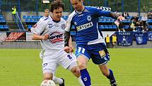 Antonín Holub a Miroslav Holeňák. / SK Kladno - FC Slovan Liberec  1:2 (0:0) , utkání 30.k. Gambrinus liga 2009/10, hráno 15.5 .2010