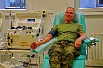Klatovští vojáci darovali krev.