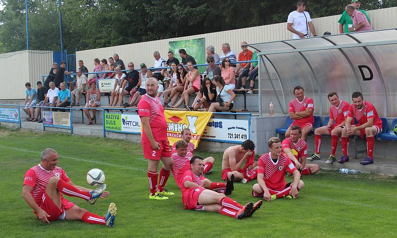 Fotbalisté TJ Sokol Měčín (na archivním snímku) porazili v pátém kole okresní III. třídy soupeře ze Železné Rudy vysoko 8:4.