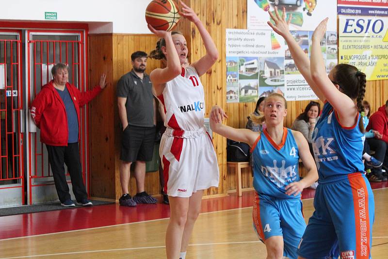 Basketbal, liga kadetek U17 finálová skupina: Klatovy - DBaK Plzeň