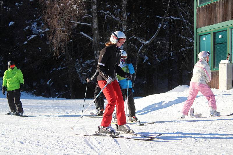 Lyžovačka na Špičáku.